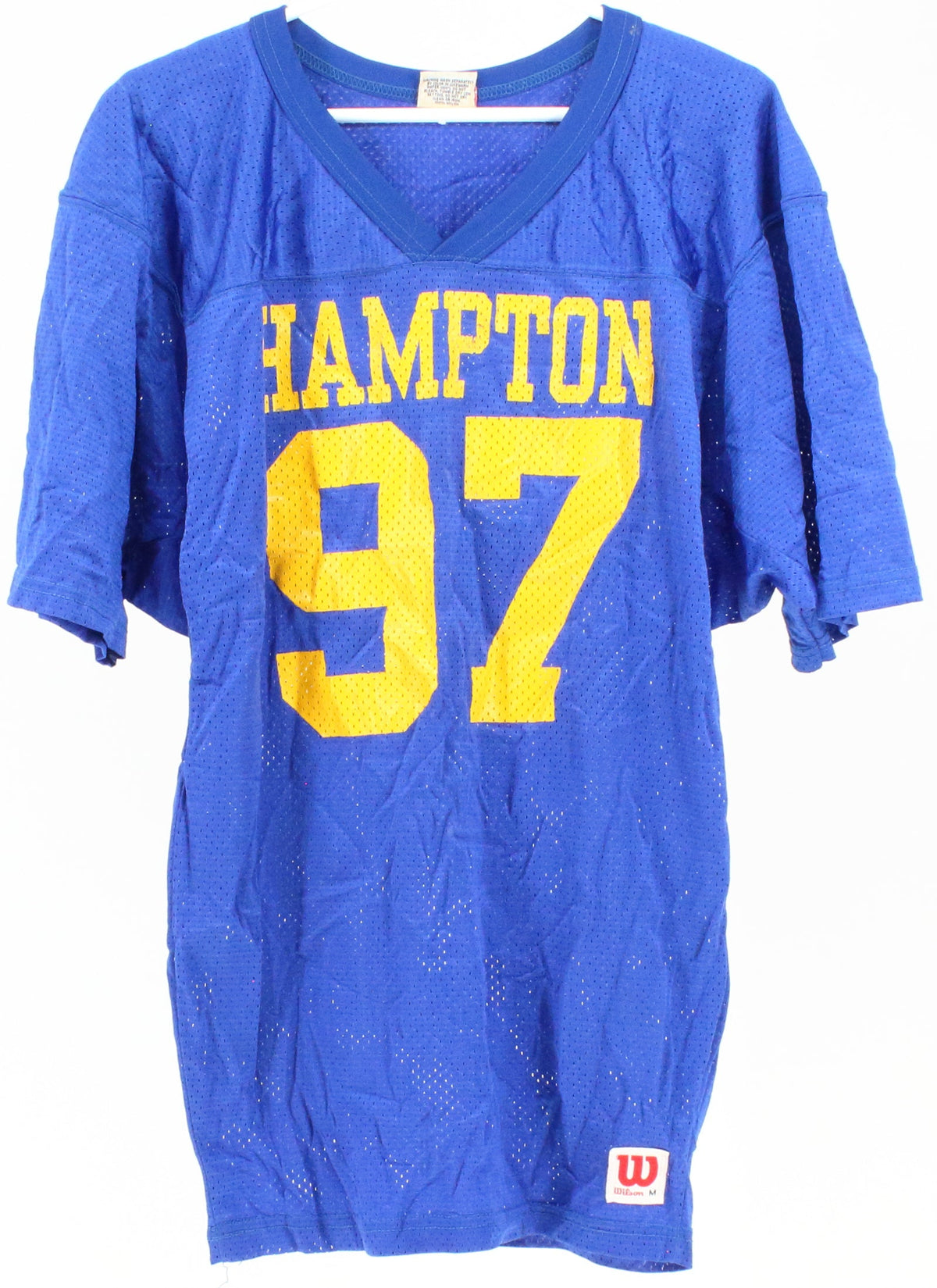 Wilson Hampton 97 Royal Blue and Yellow Jersey