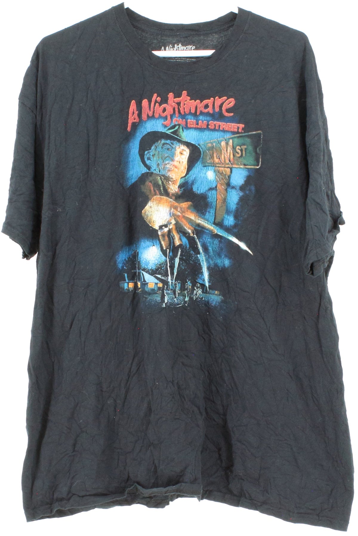 A Nightmare On Elm Street Graphic Black T-Shirt