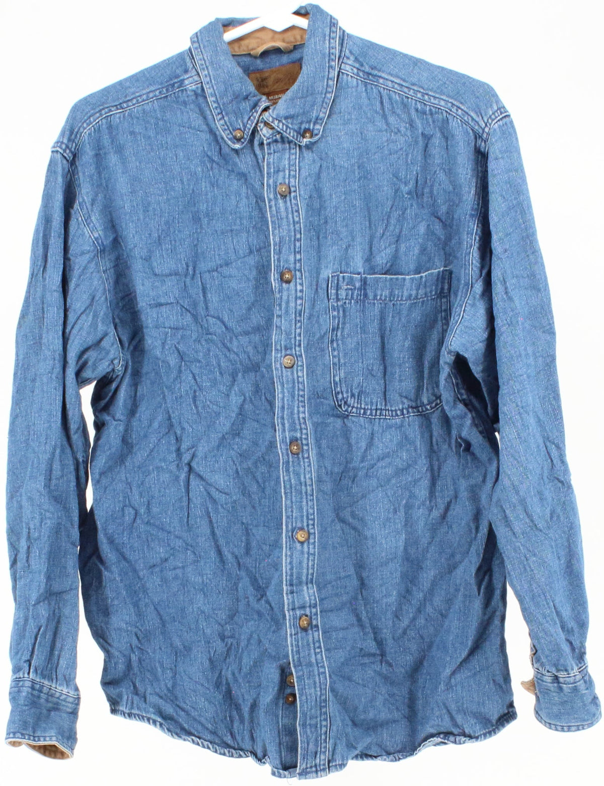 Faded Glory Mid Blue Denim Shirt