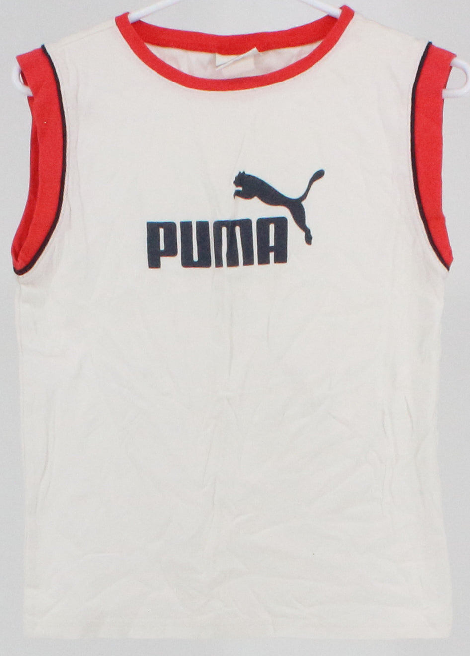 Puma White Front Logo Tank Top