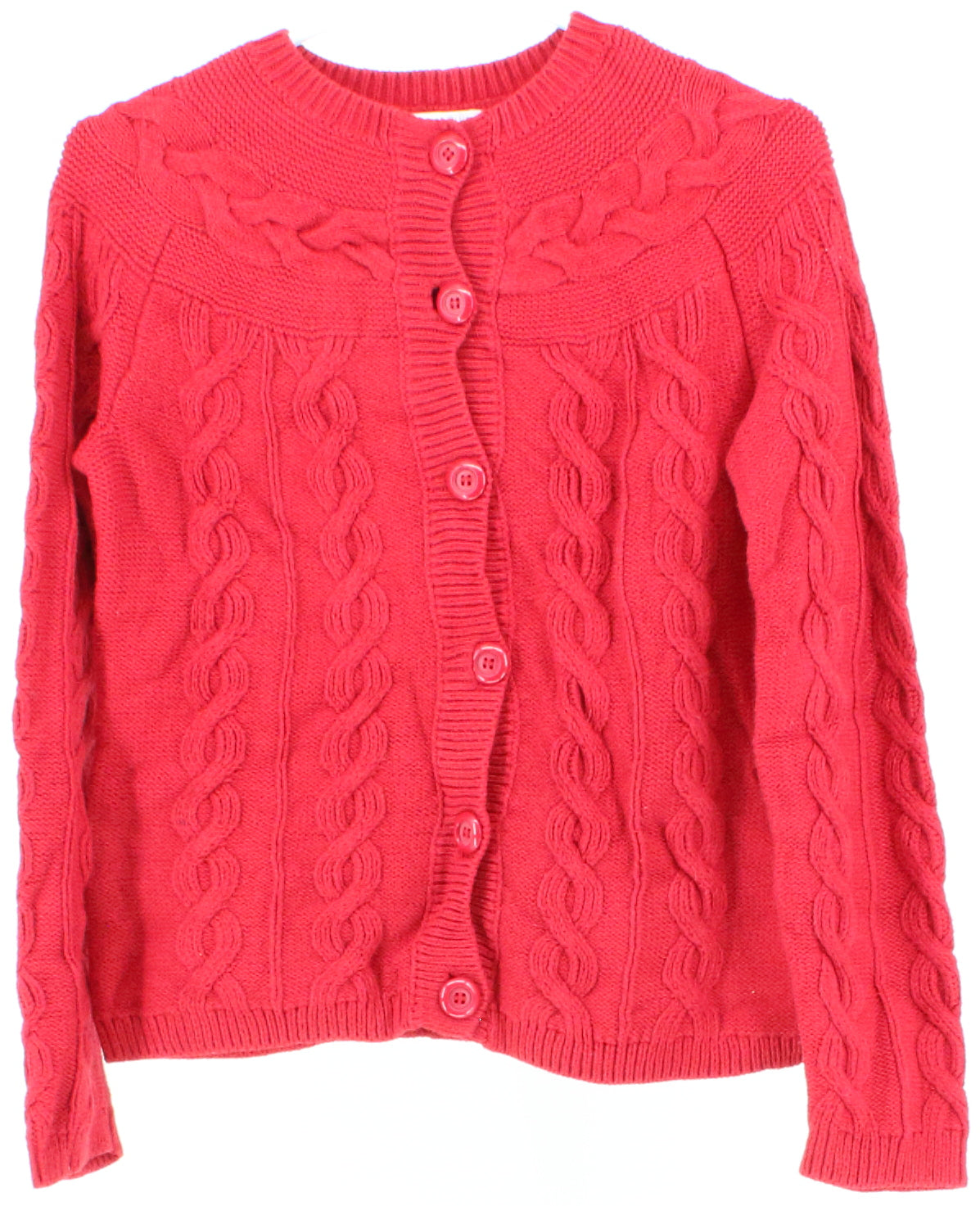 Charter Club Petite Red Cardigan Sweater