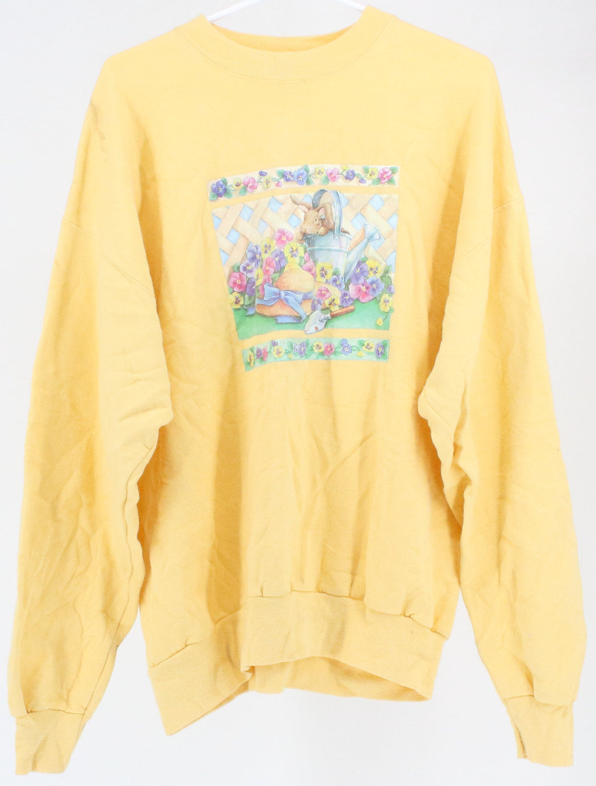 Hanes Yellow Graphic Sweatshirt