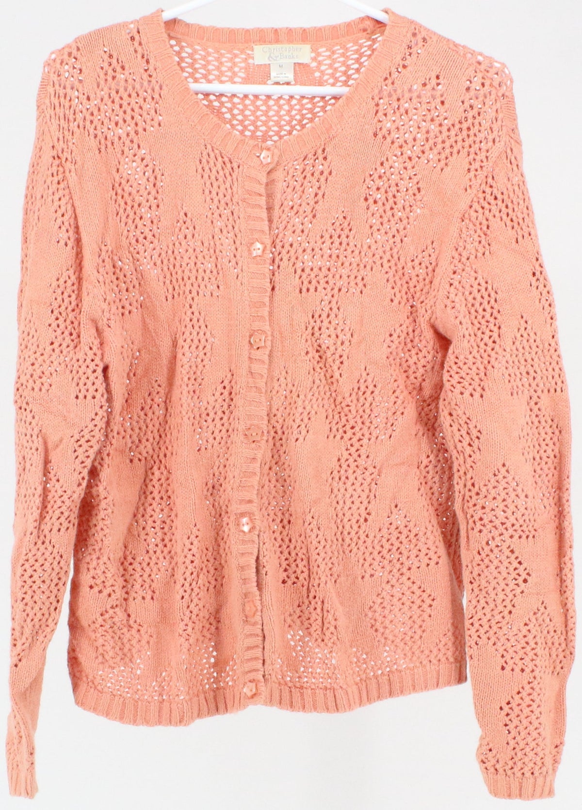 Christopher & Banks Salmon Cardigan Sweater