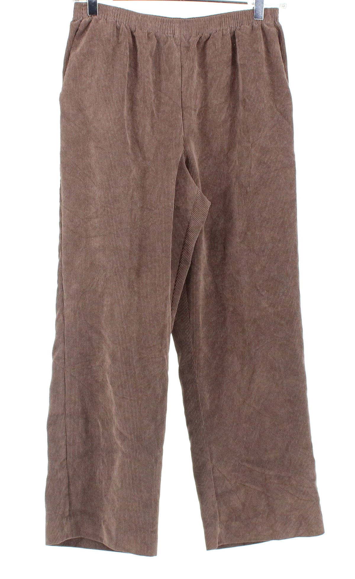 Alfred Dunner Petite Brown Corduroy Pants