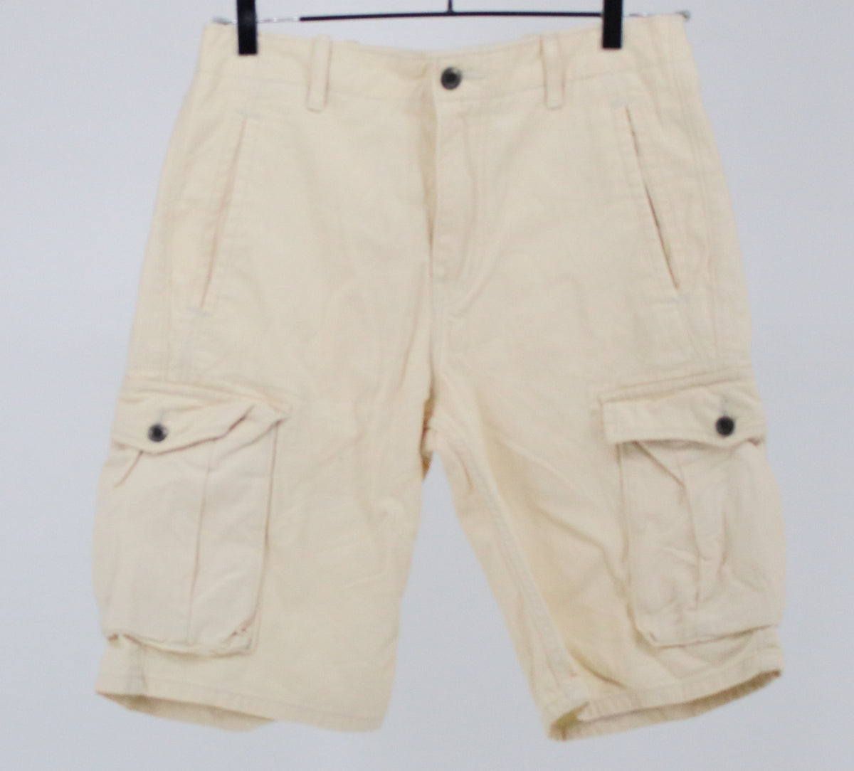 Levis Strauss Cream Shorts With Side Pockets