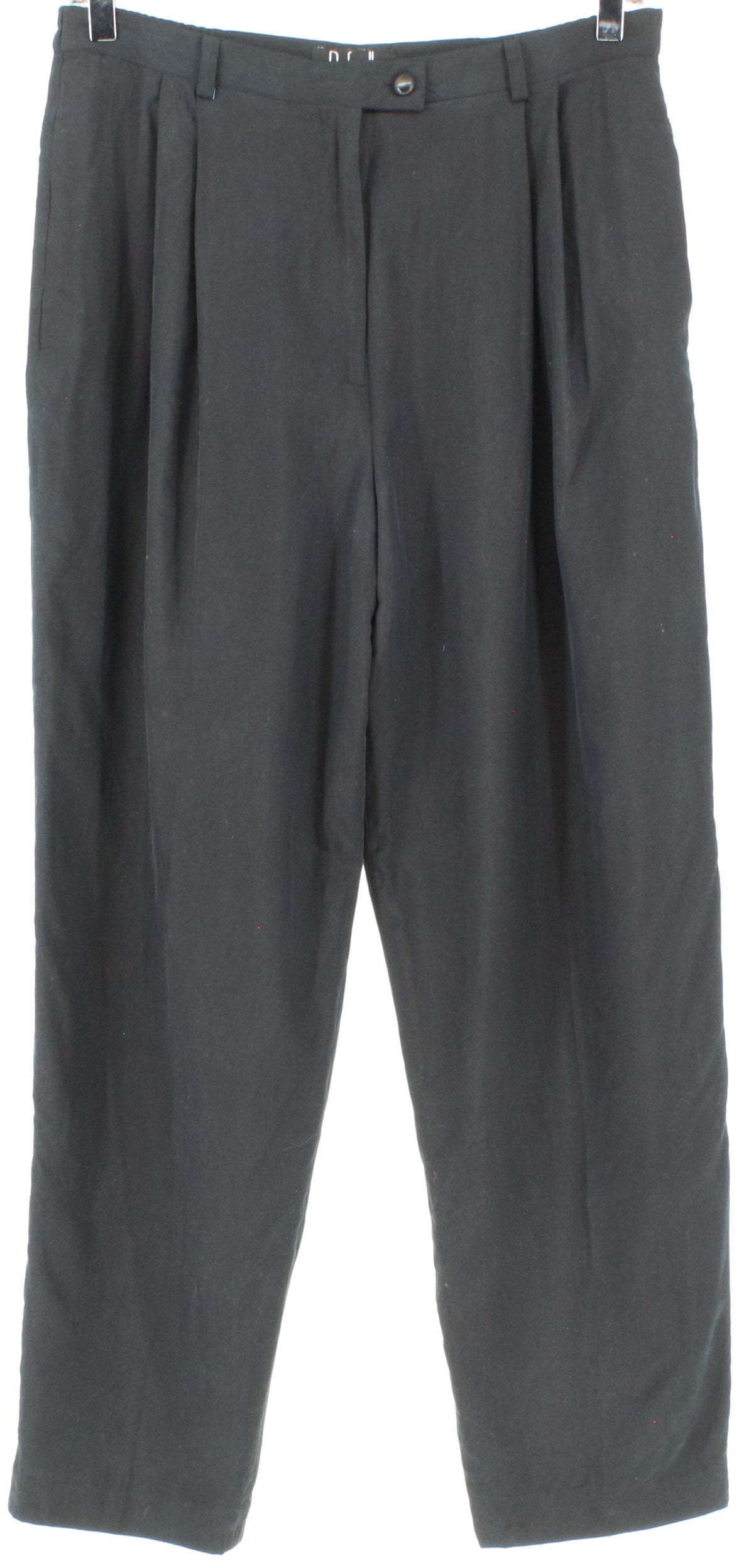 Rafaella Petites Black Women's Pleated Silk Pants