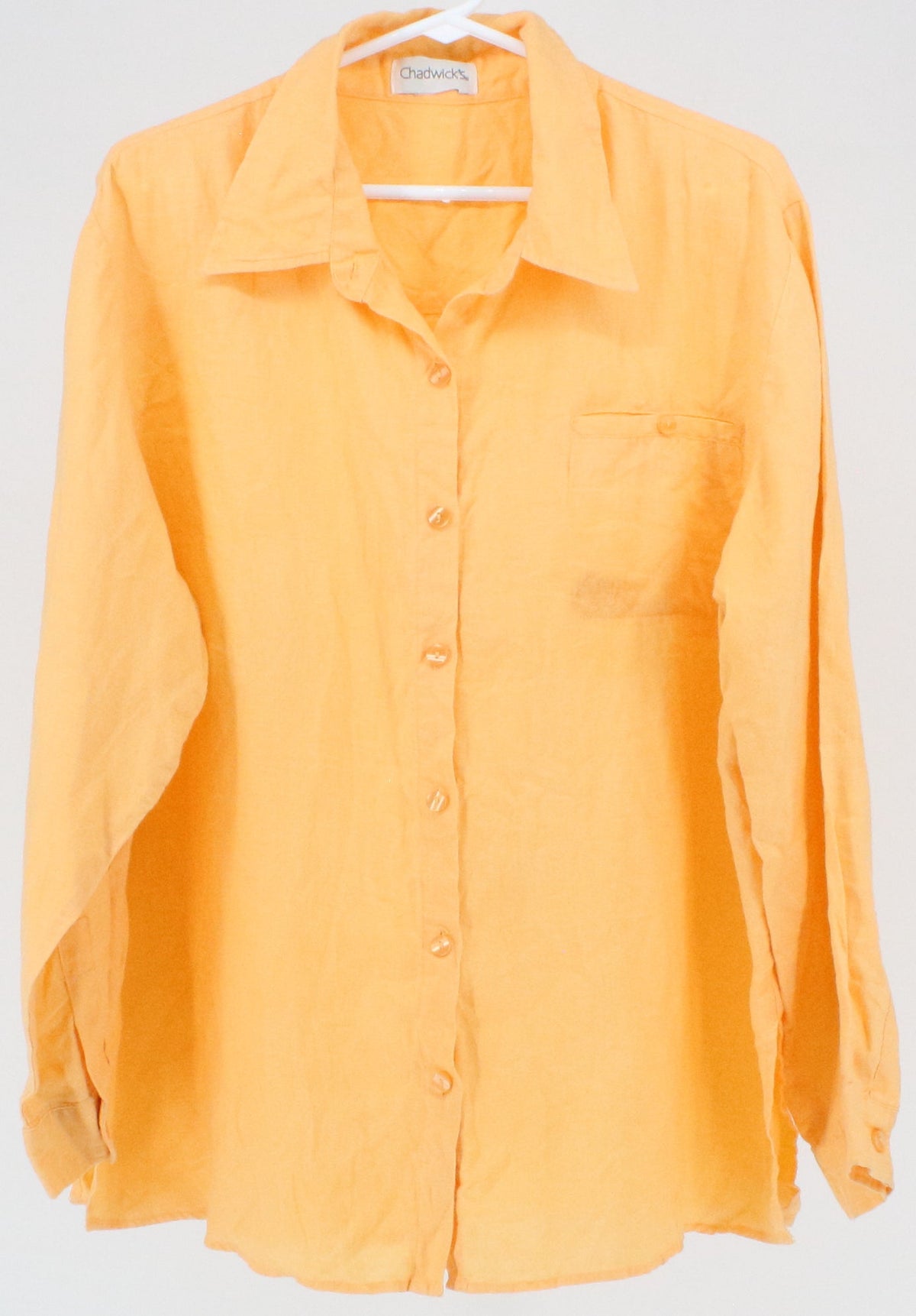 Chadwick's Light Orange Linen Shirt