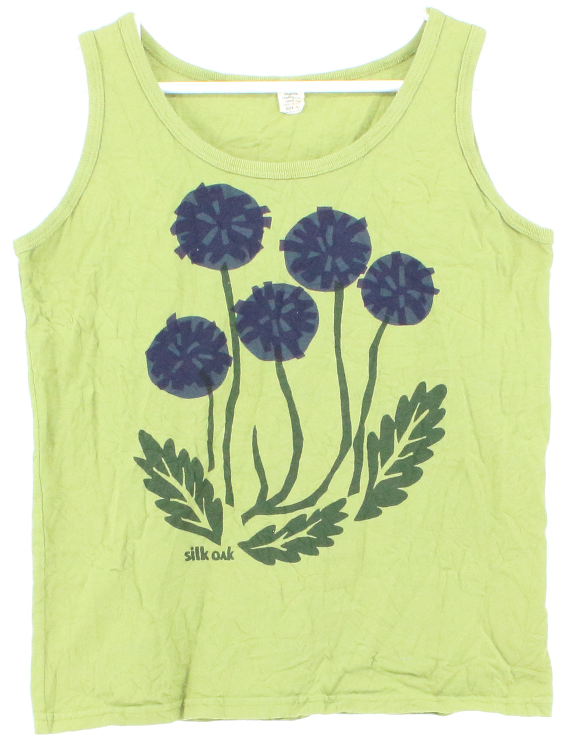 Dharma Trading Co. Green Graphic Tank Top