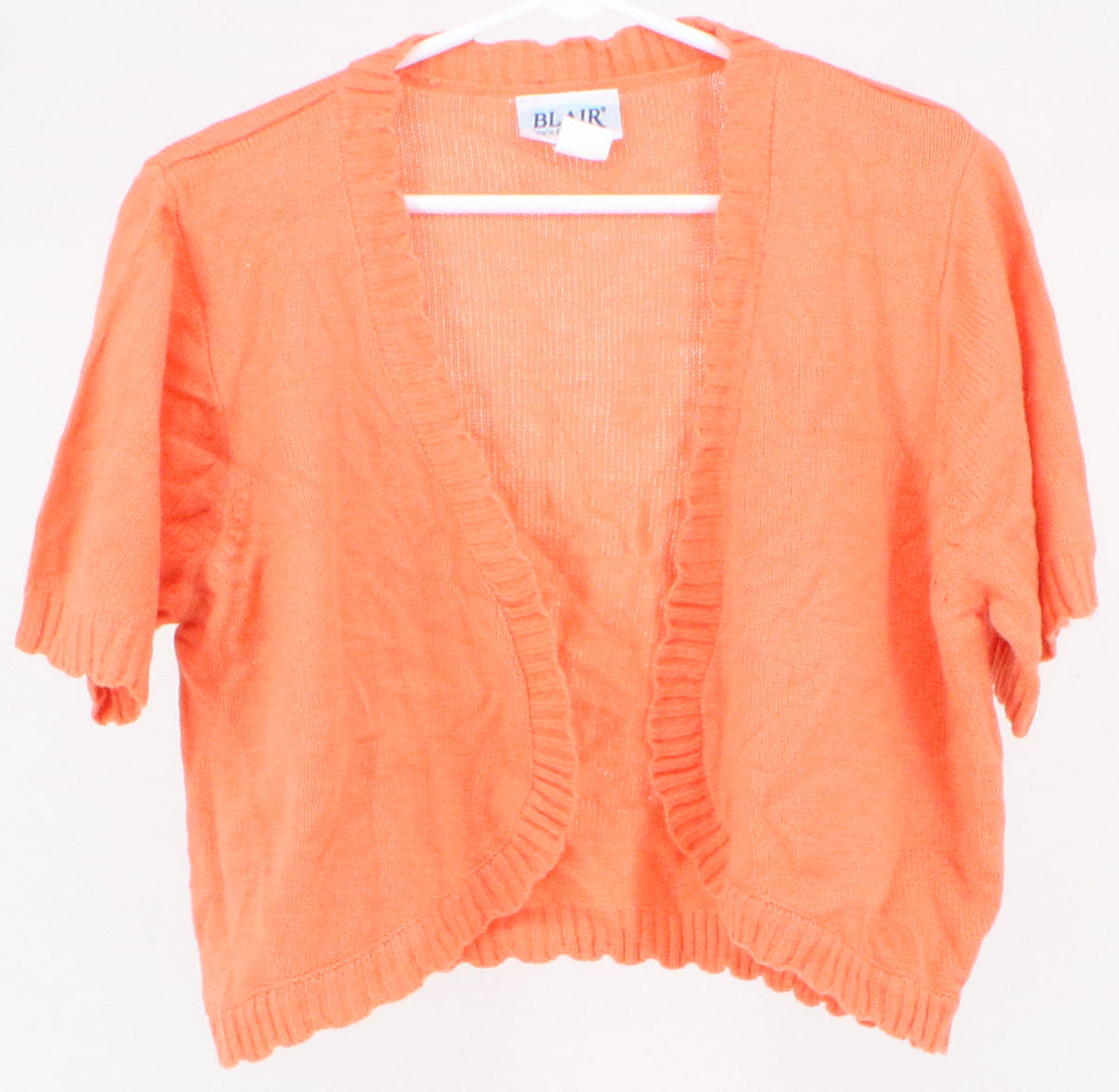 Blair Salmon Open Front Cropped Sweater