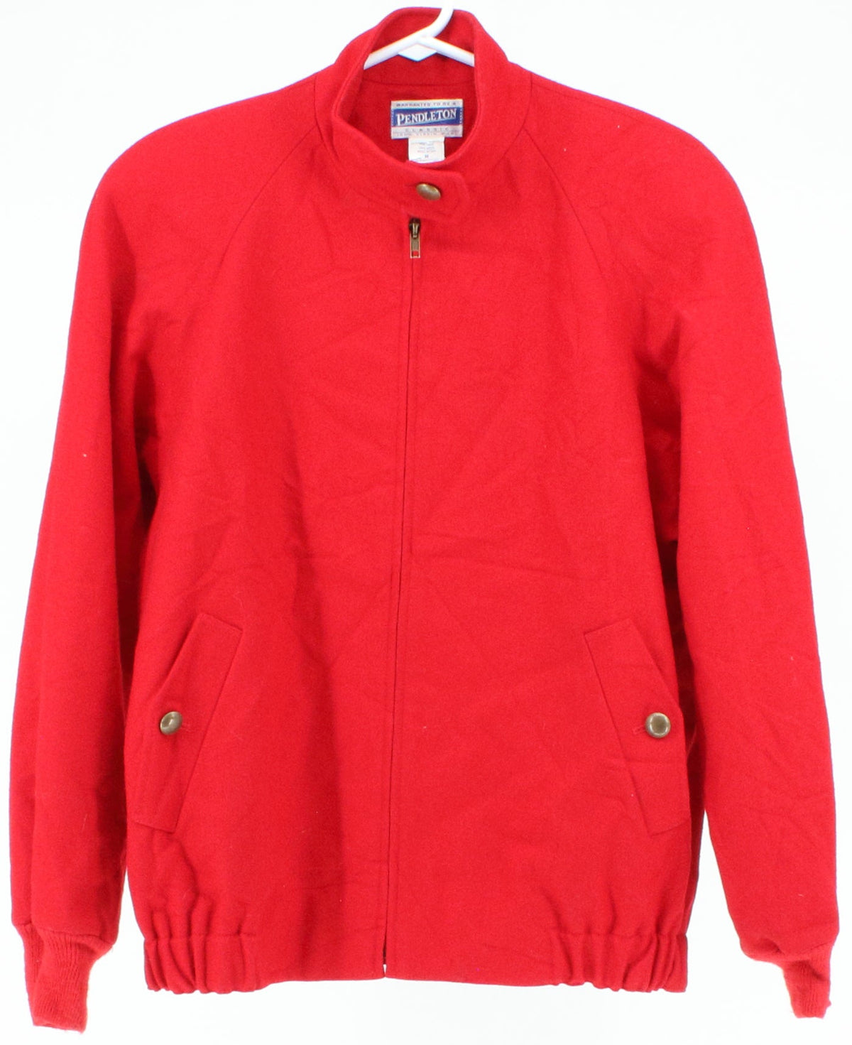 Pendleton Red Wool Bomber Jacket