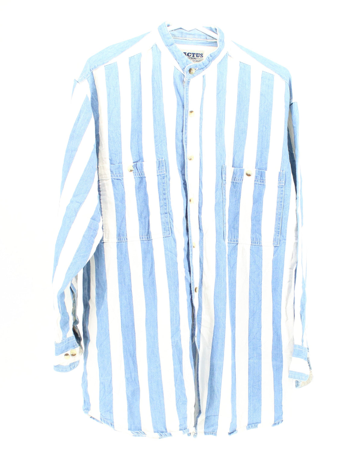 Cactus Blue And White Striped Shirt