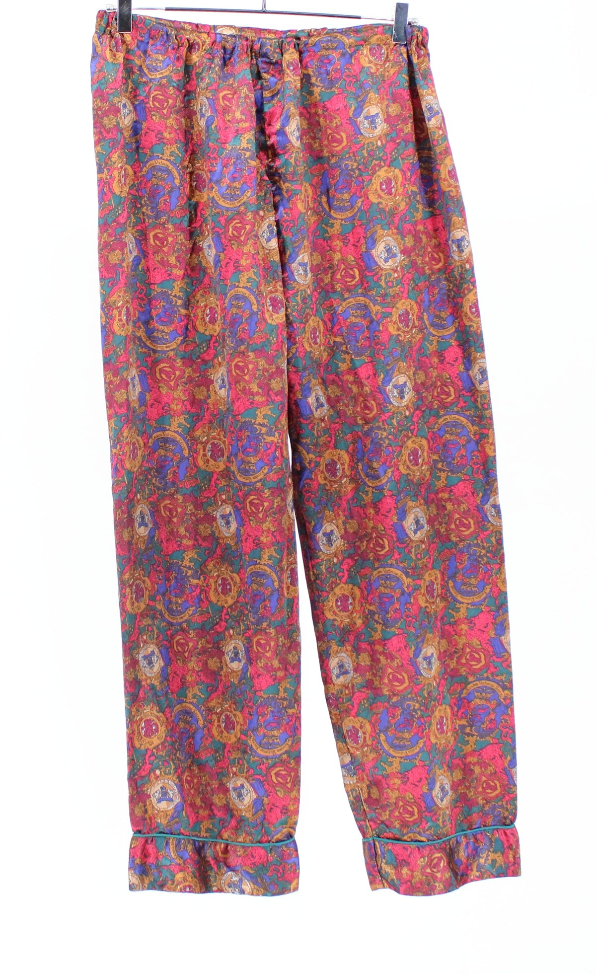 London Multicolor Printed Satin Night Pants