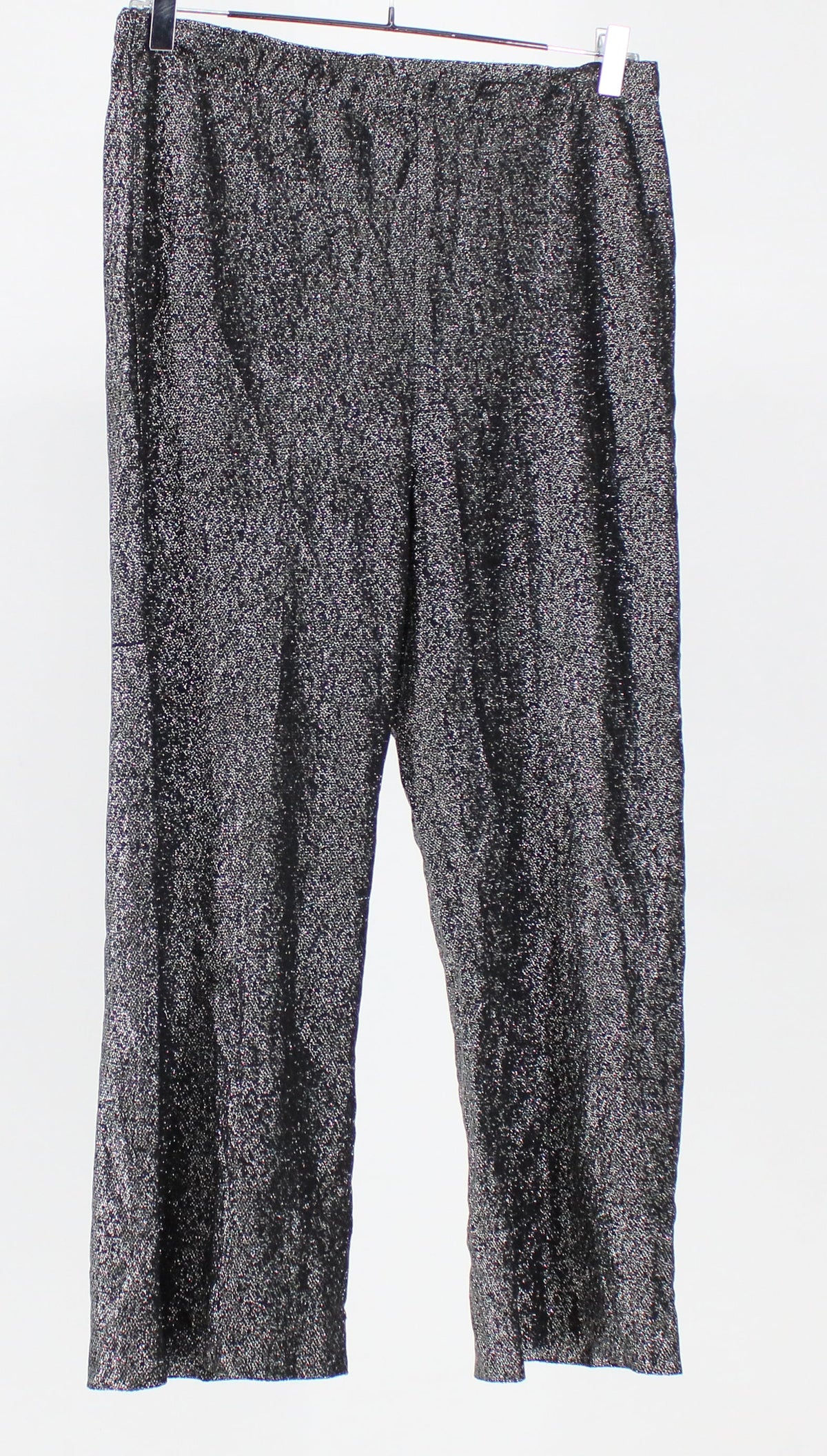 Black And Silver Lurex Pants