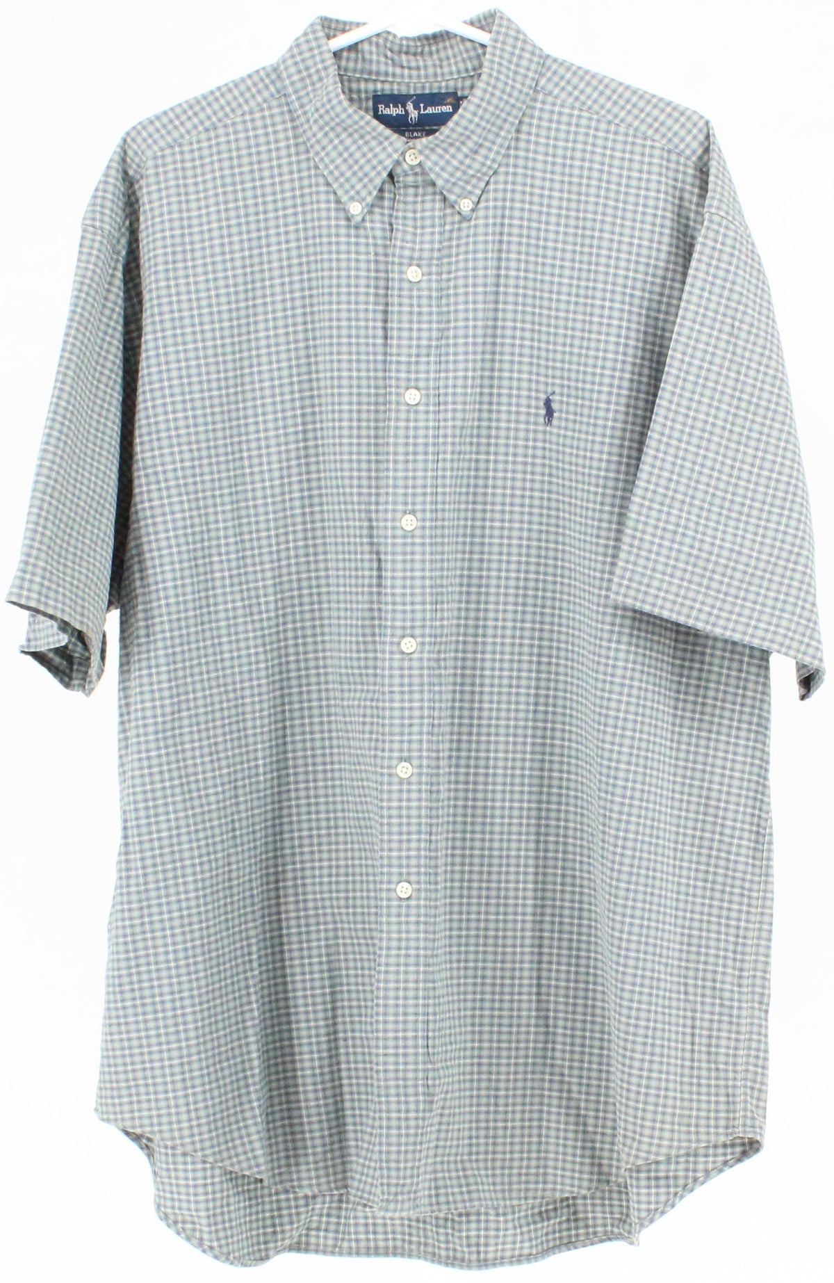 Ralph Lauren Blake Green and Blue Plaid Short Sleeve Shirt