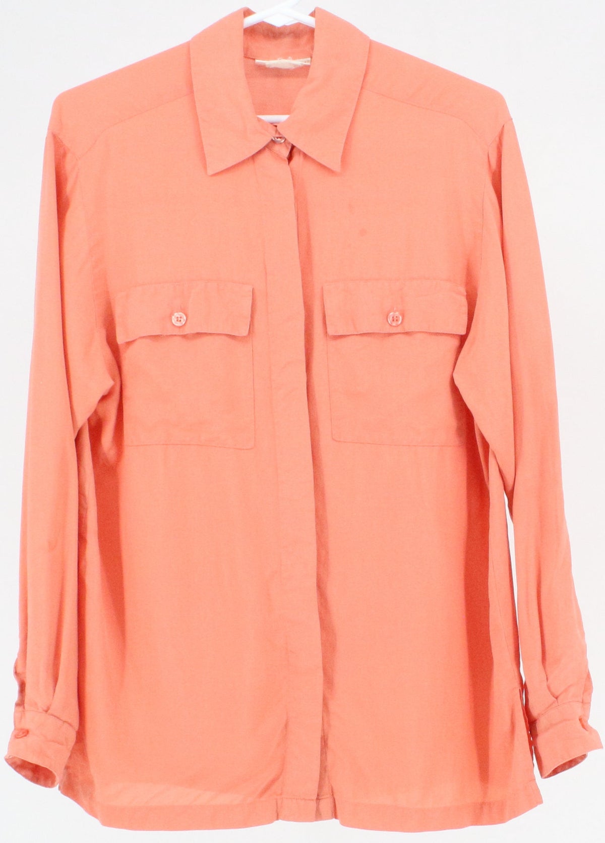 Christie & Jill Salmon Long Sleeve Blouse