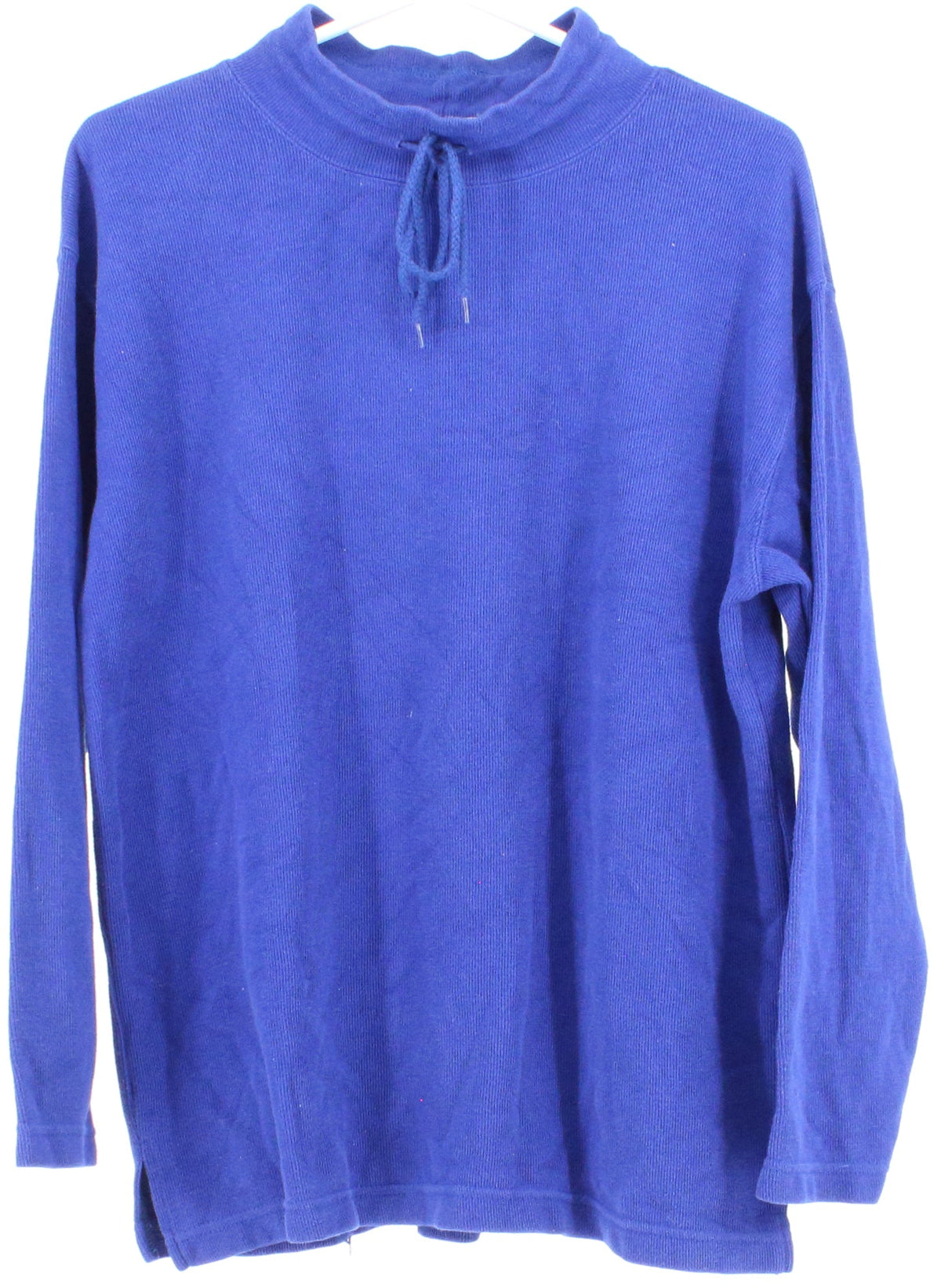 Ship Nshore Sport Royal Blue Long Sleeve Rib Top