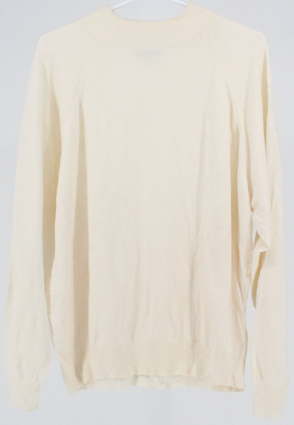 Parkhurst Collectibles Off White Mock Neck Women's Sweater