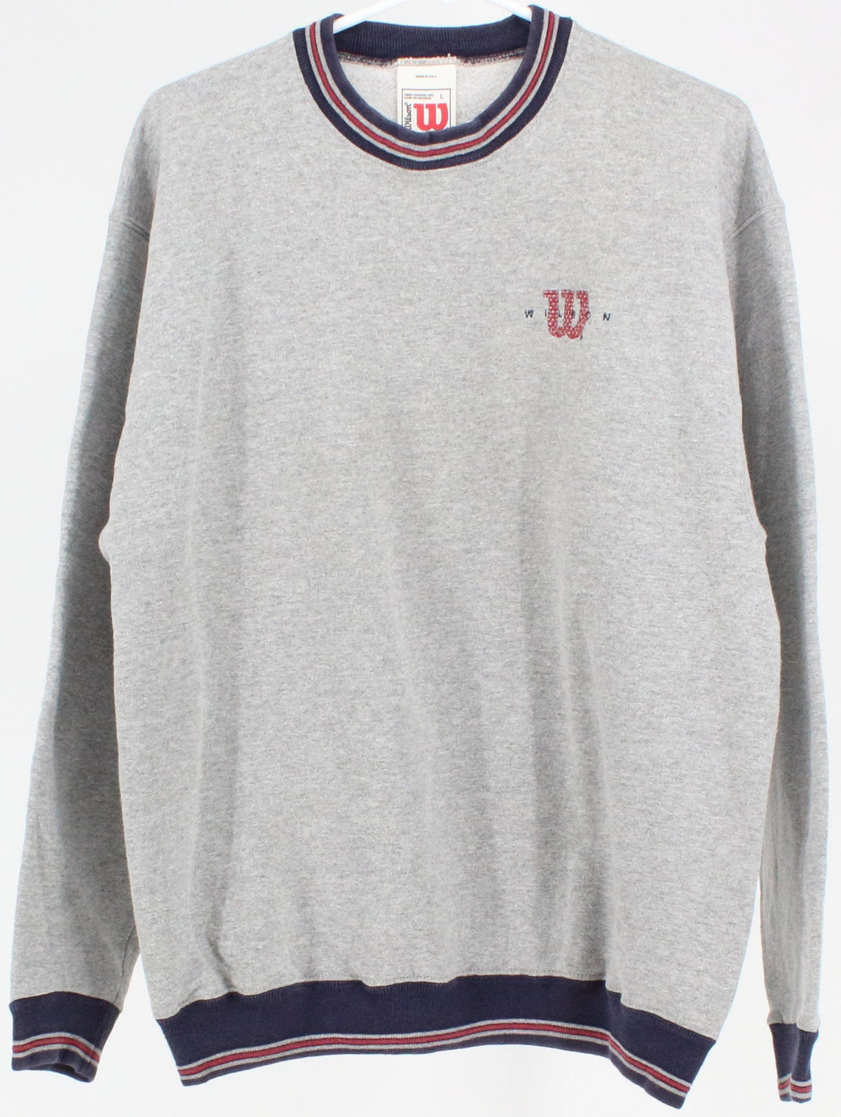 Wilson Grey Front Embroidered Logo Sweatshirt