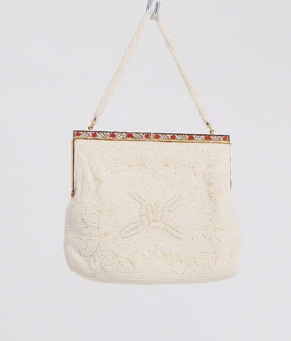 Pearl Embroidered Hand Purse