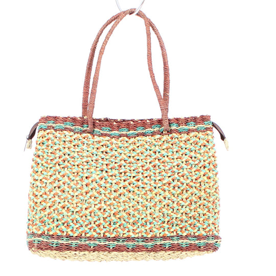Multicolor Straw Shoulder Bag