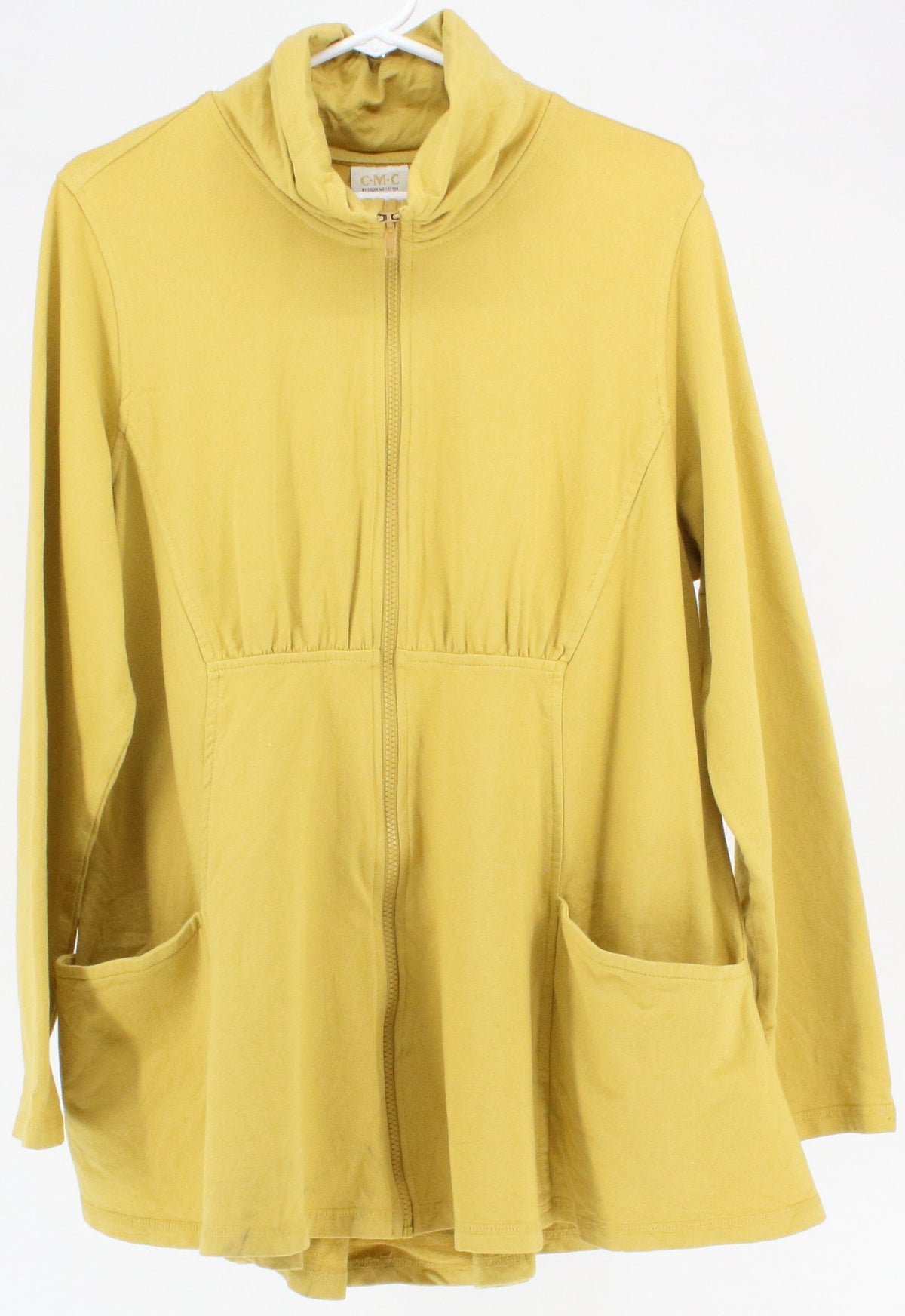 C.M.C Yellow Zip-Up Women's Cotton Jacket