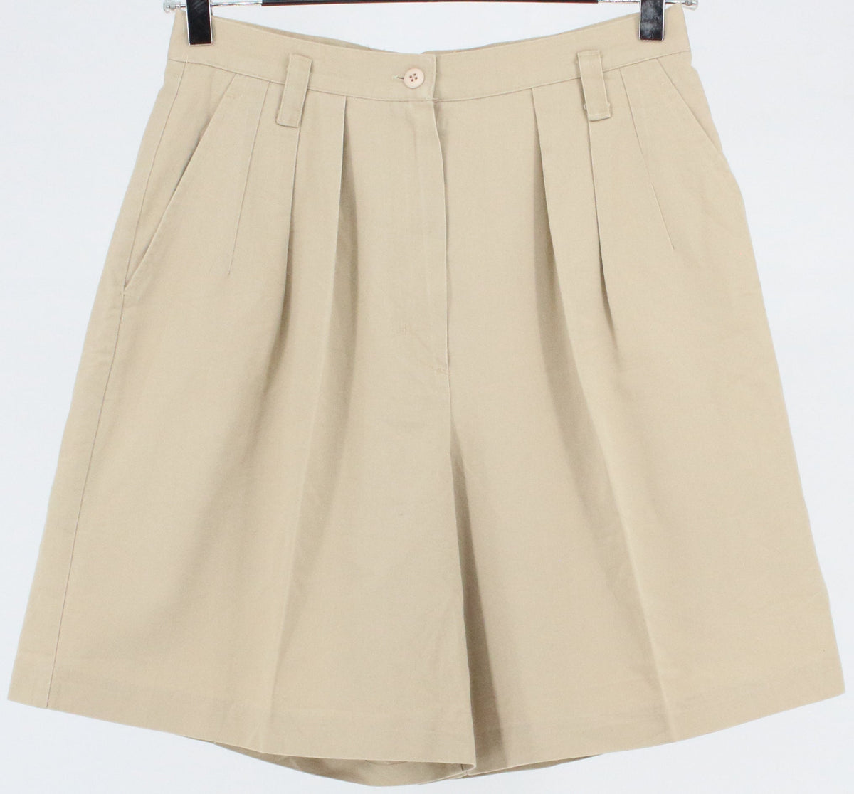 Cabin Creek Beige Front Pleat Shorts