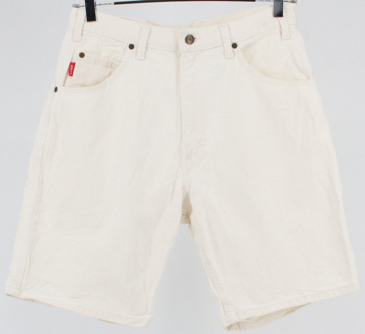 Bugle Boy White Denim Shorts