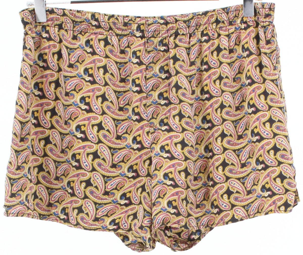 Reckless Multicolor Paisley Print Silk Boxer Shorts