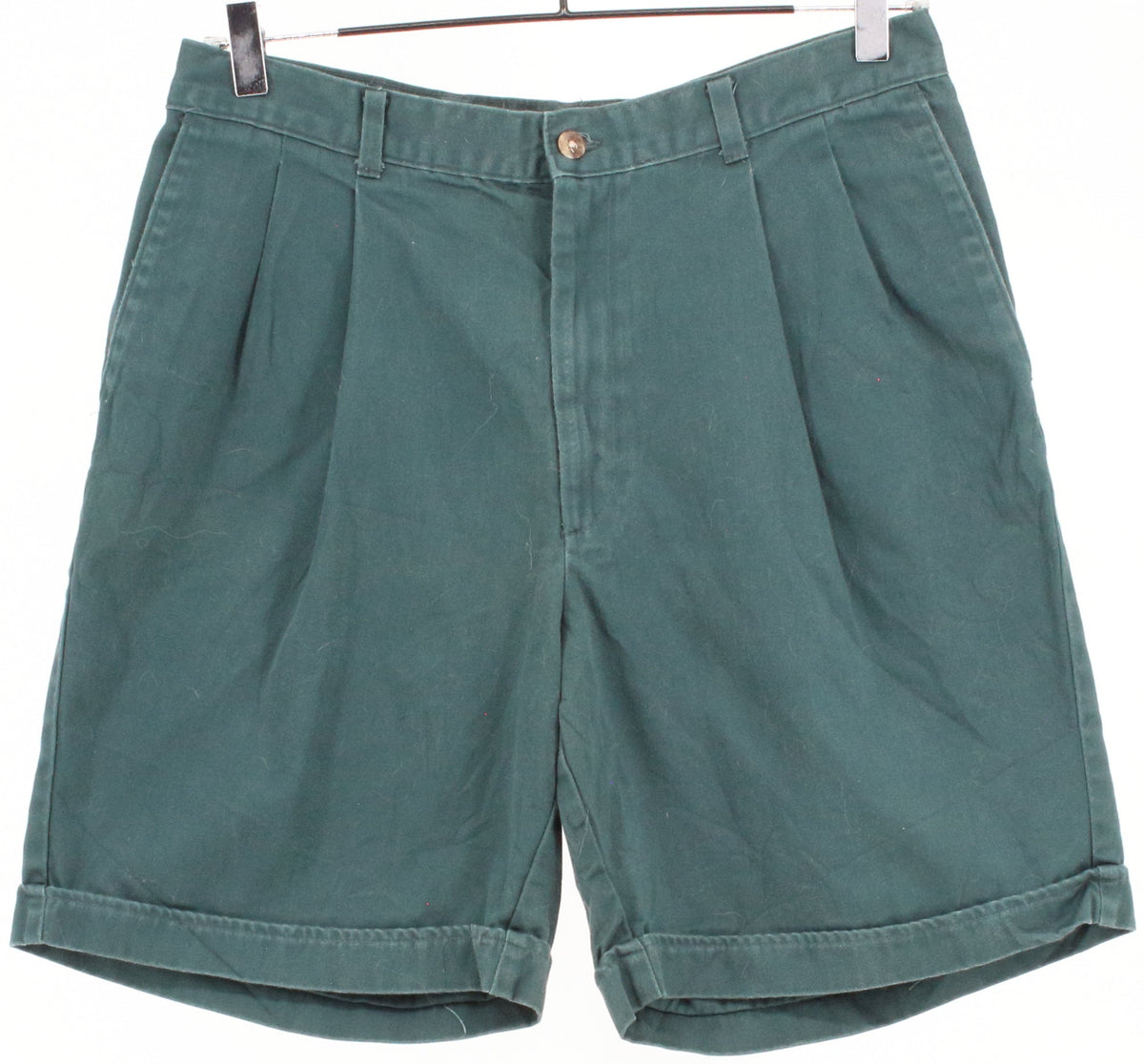 Reed St James Loafers Dark Green Front Pleat Men's Shorts