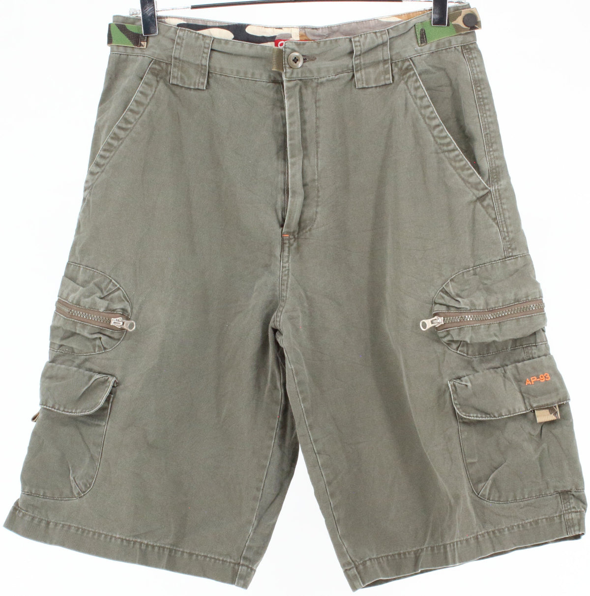 A.P.C.O. Army Green Cargo Shorts