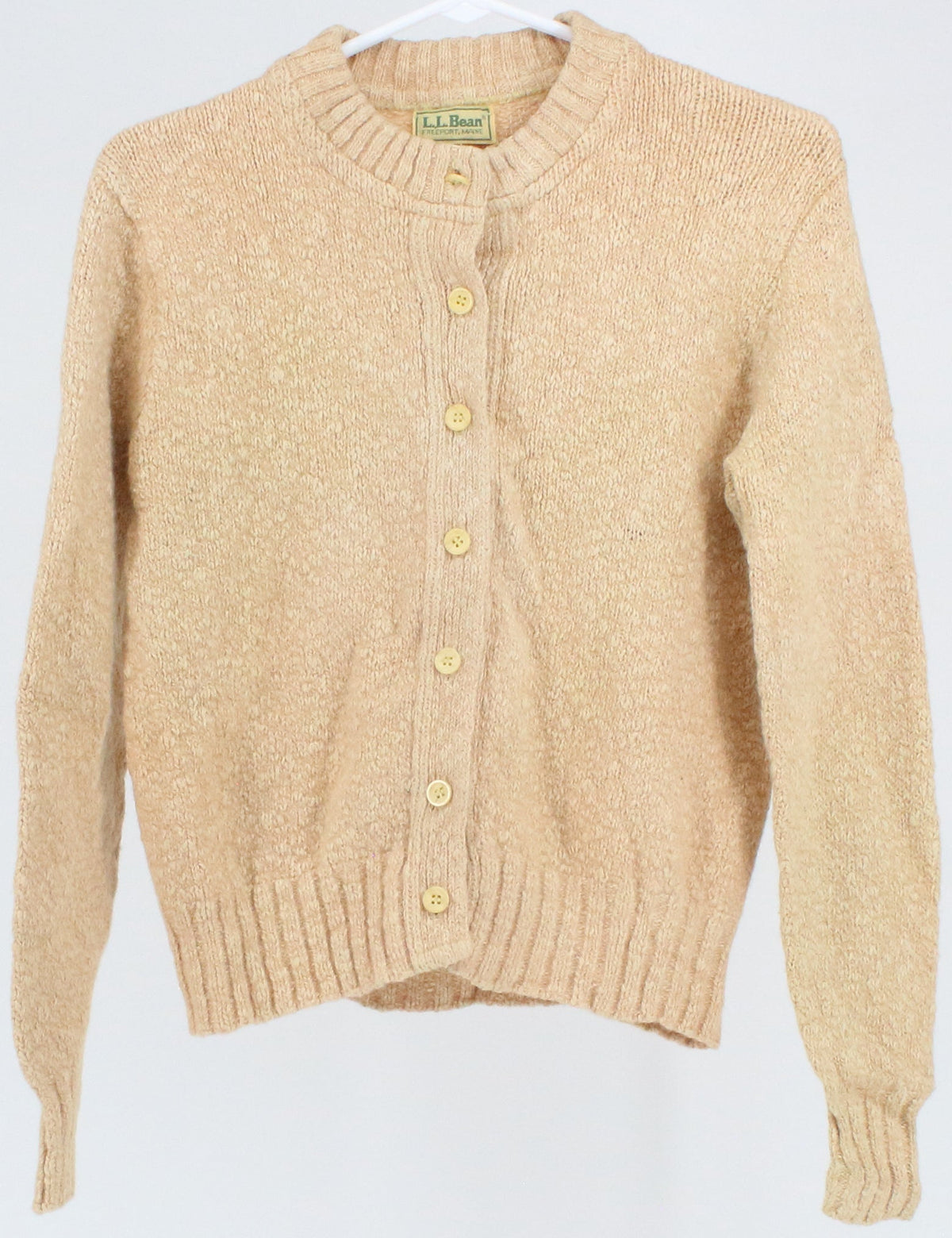 L.L.Bean Beige Women's Cardigan Sweater