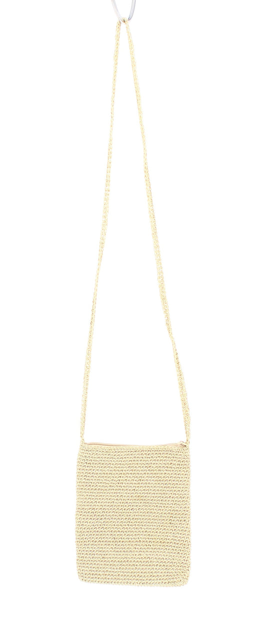 Beige Shoulder Bag With Small Wallet