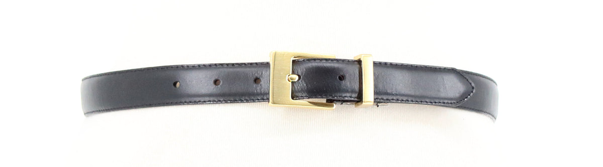 Bridgetown Collection Black Real Leather Belt