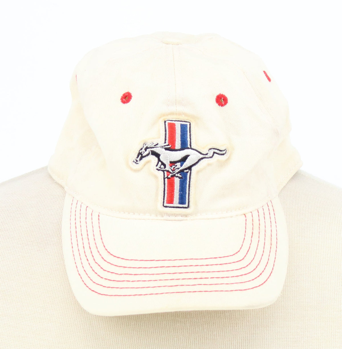 Falcon Cream Mustand Front Embroided Logo Cap