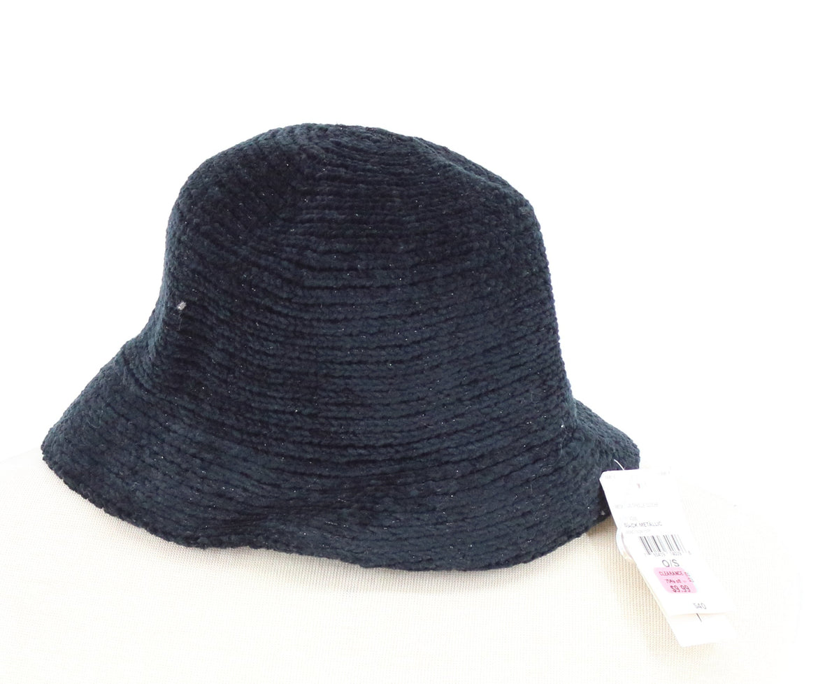 August Black Velvet Bucket Hat