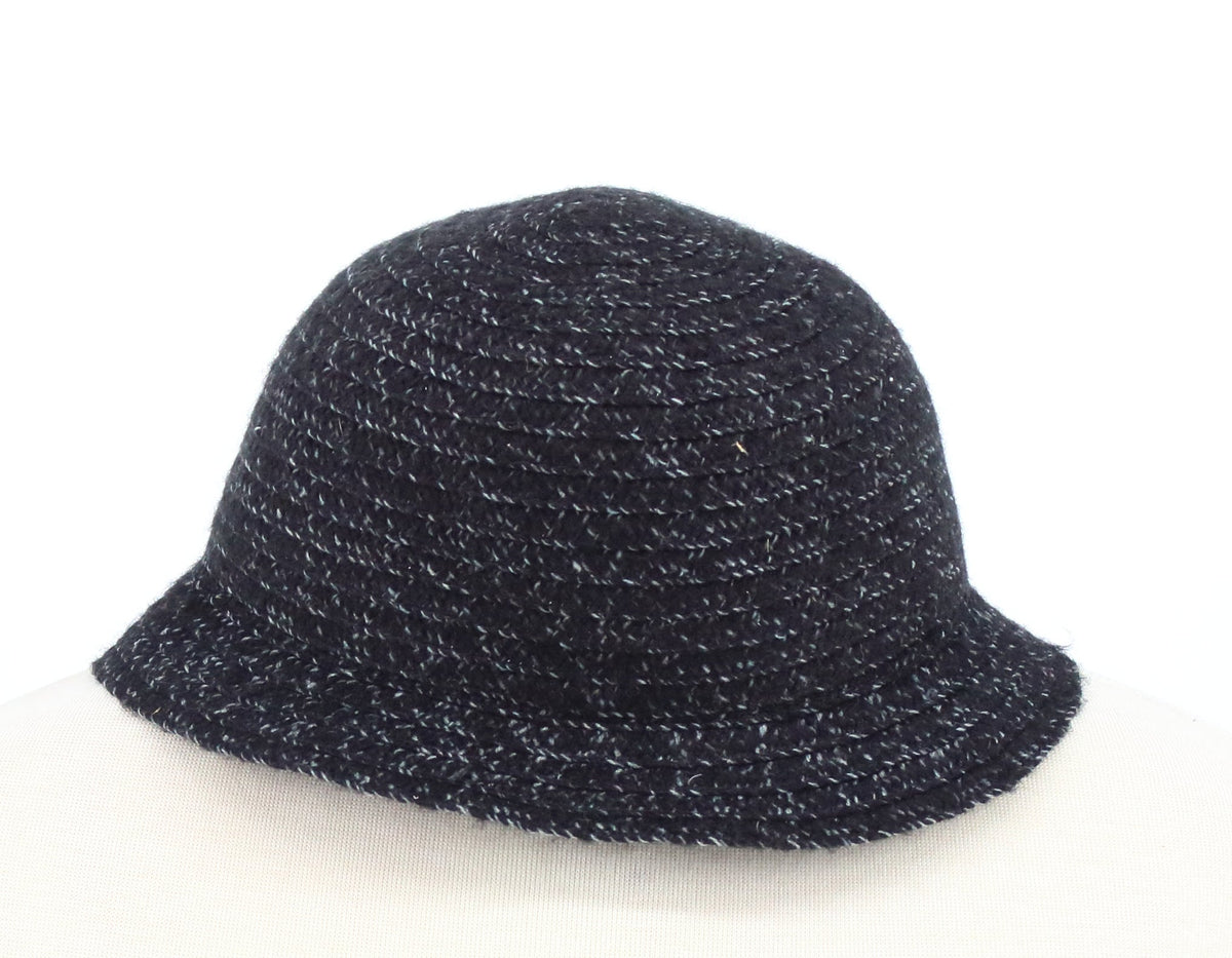 Scala Black Velvet Bucket Hat