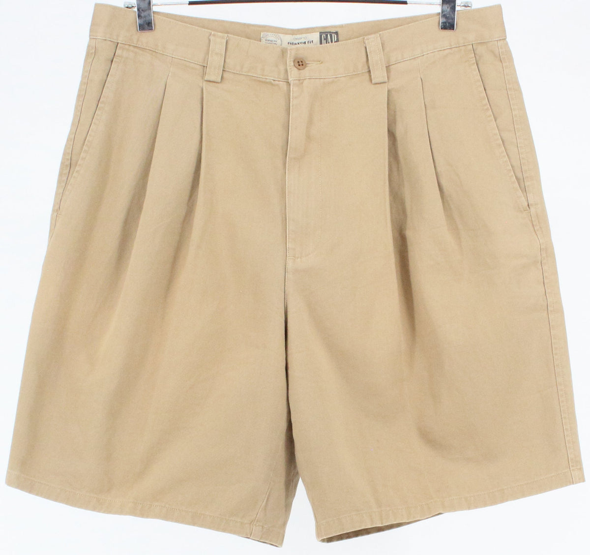 Gap Khaki Relaxed Fit Pleated Shorts