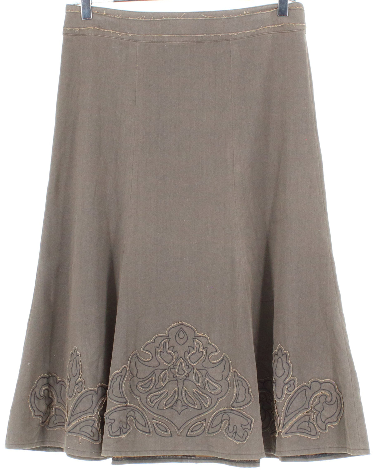 Cabi Brown Mid Skirt