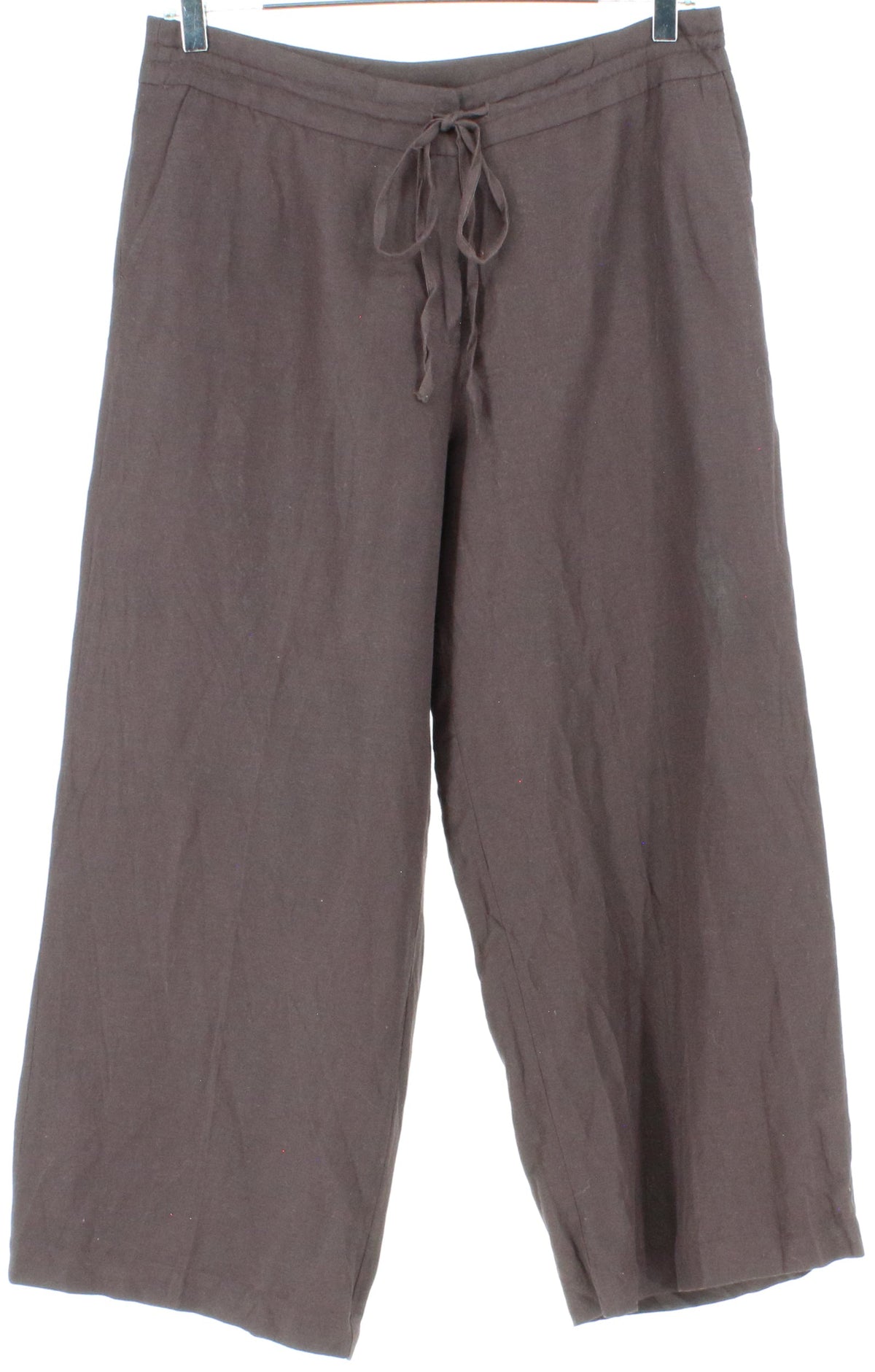 New York & Company Dark Brown Linen Pants