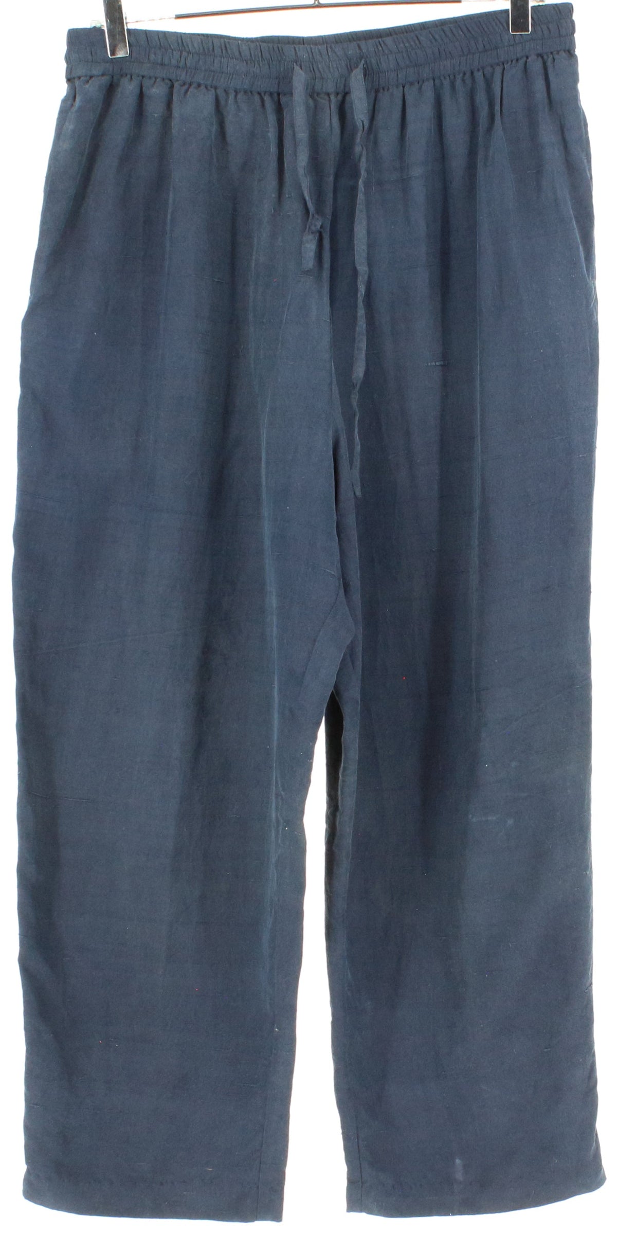 Alfred Dunner Navy Blue Silk Pants