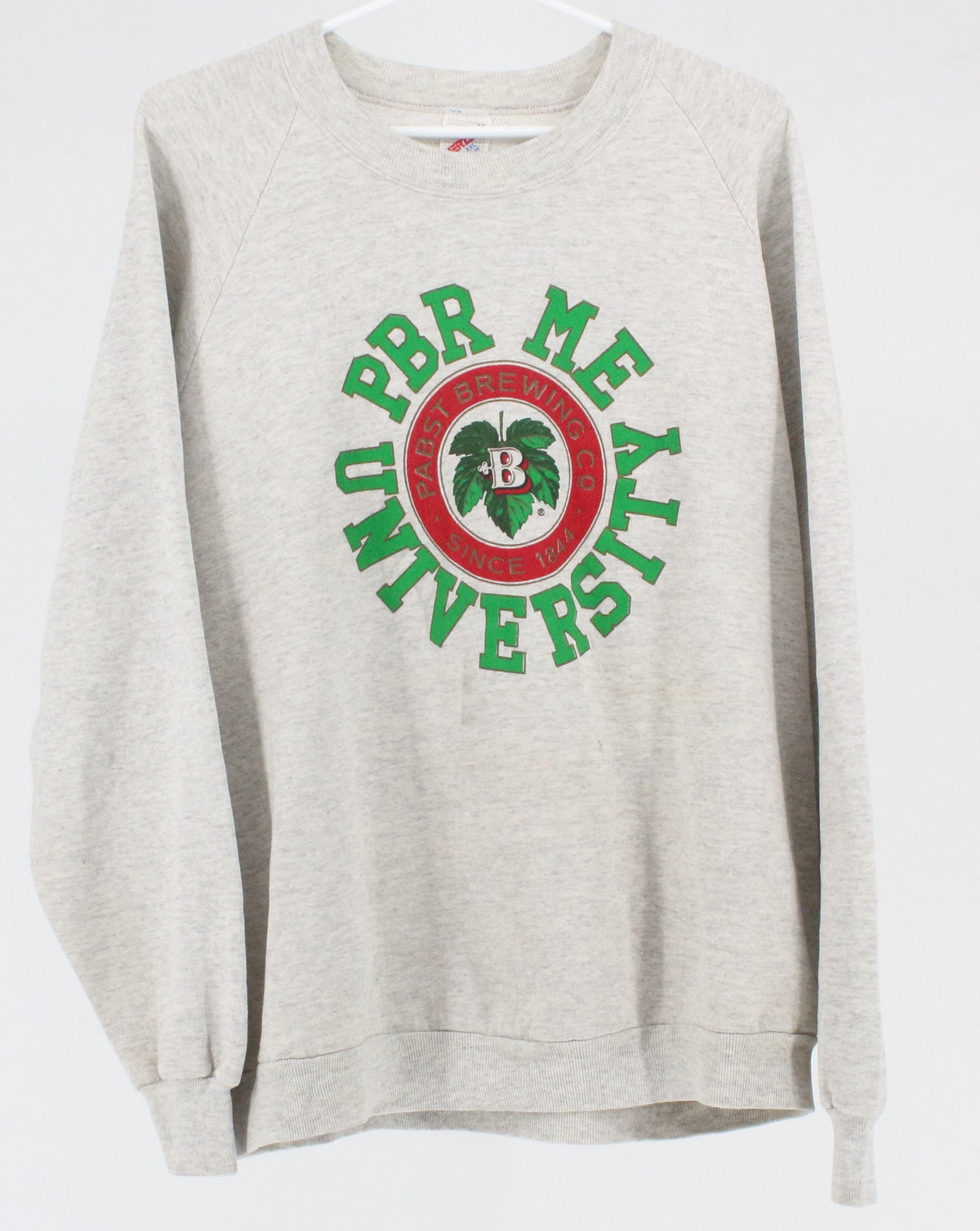 Jerzees PBR Me University Front Graphic Grey Sweatshirt