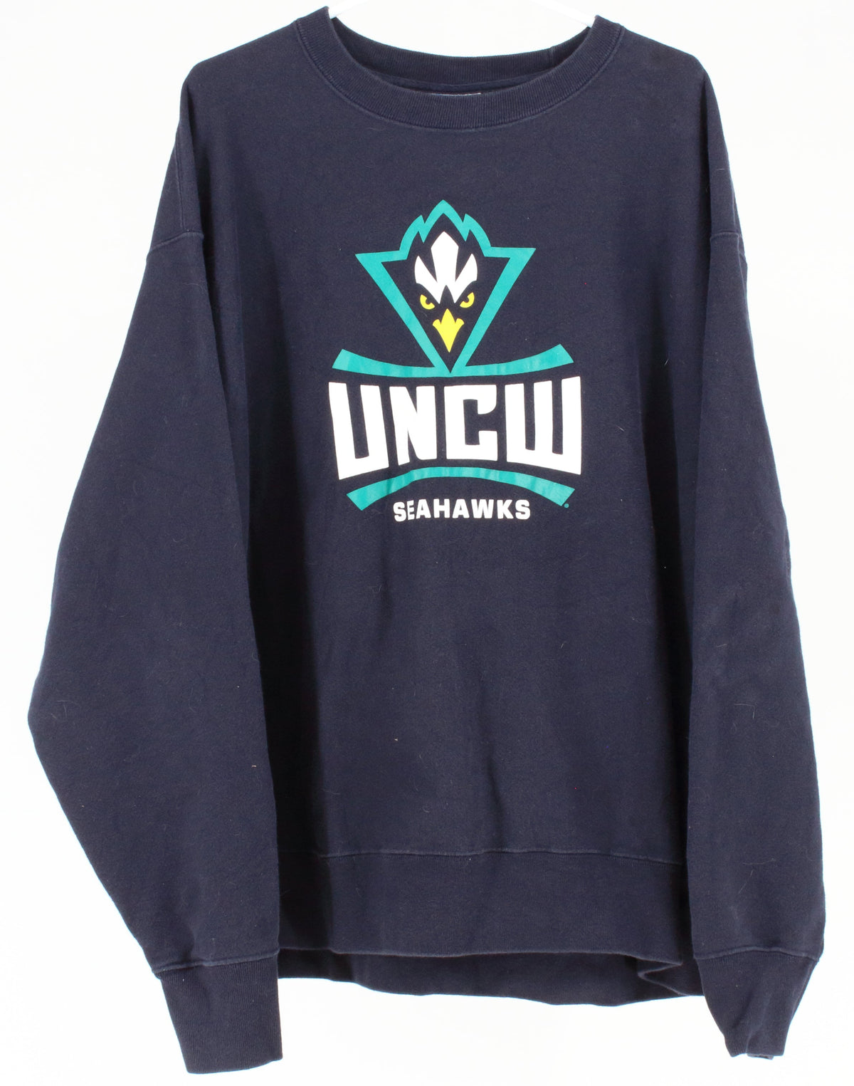 Champion Reverse Weave UNCW Seahawks Graphic Print  Navy Blue Sweatshirt