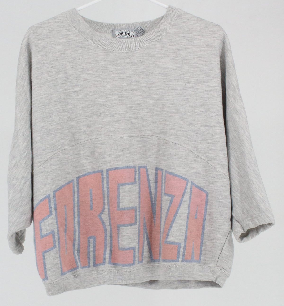 Forenza Athentic Sportwear Front Graphic Print Baggy Grey Sweatshirt