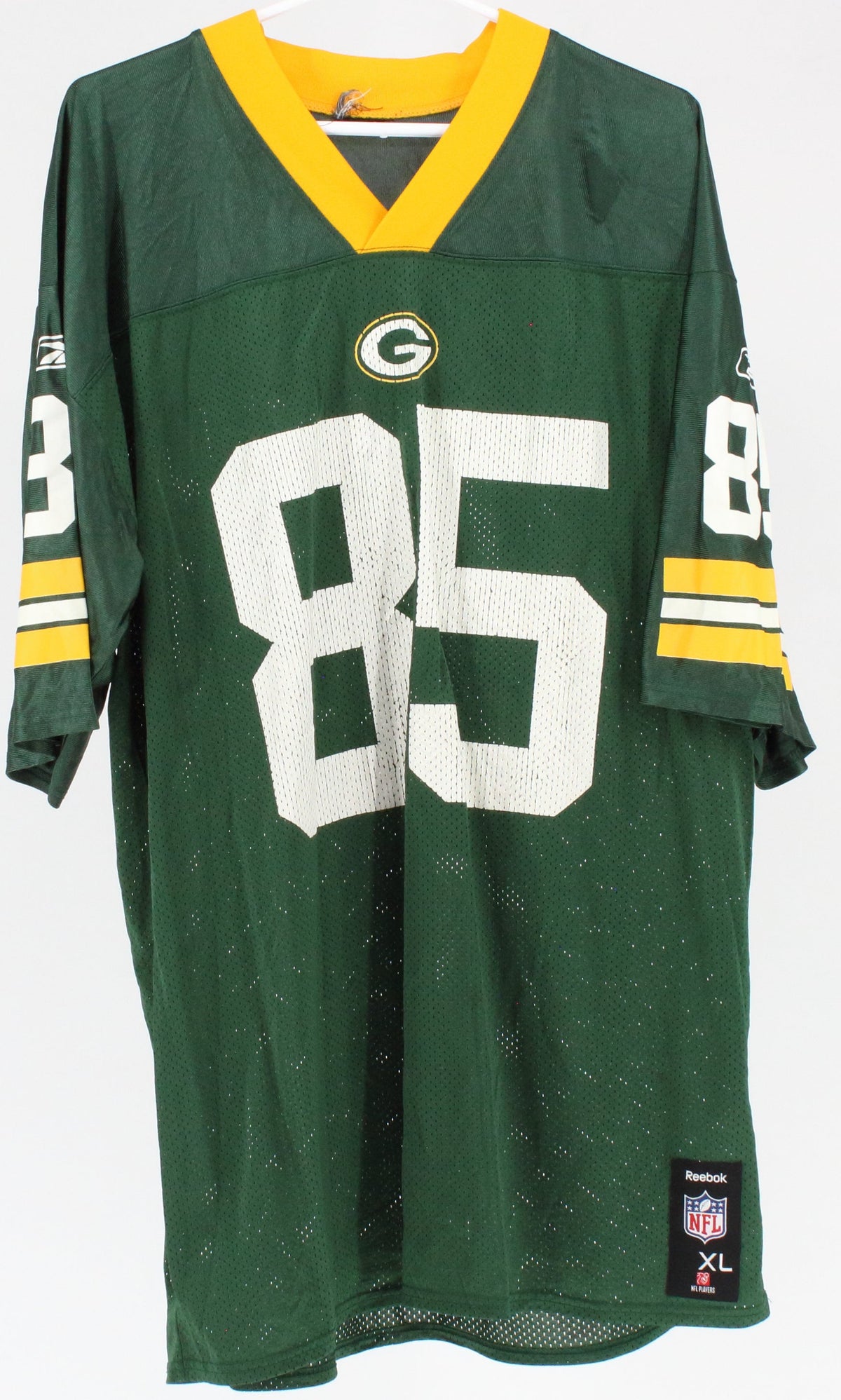 Reebok NFL Green Packers Dark Green And Yellow Jersey