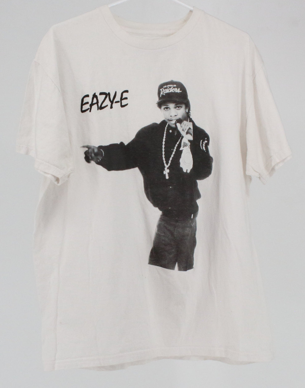 Eazy-E White Front Graphic Print T-Shirt