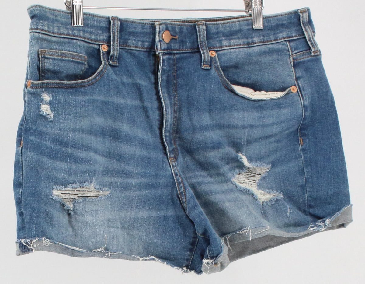 Universal Thread Good Co Distressed Blue Demin Shorts