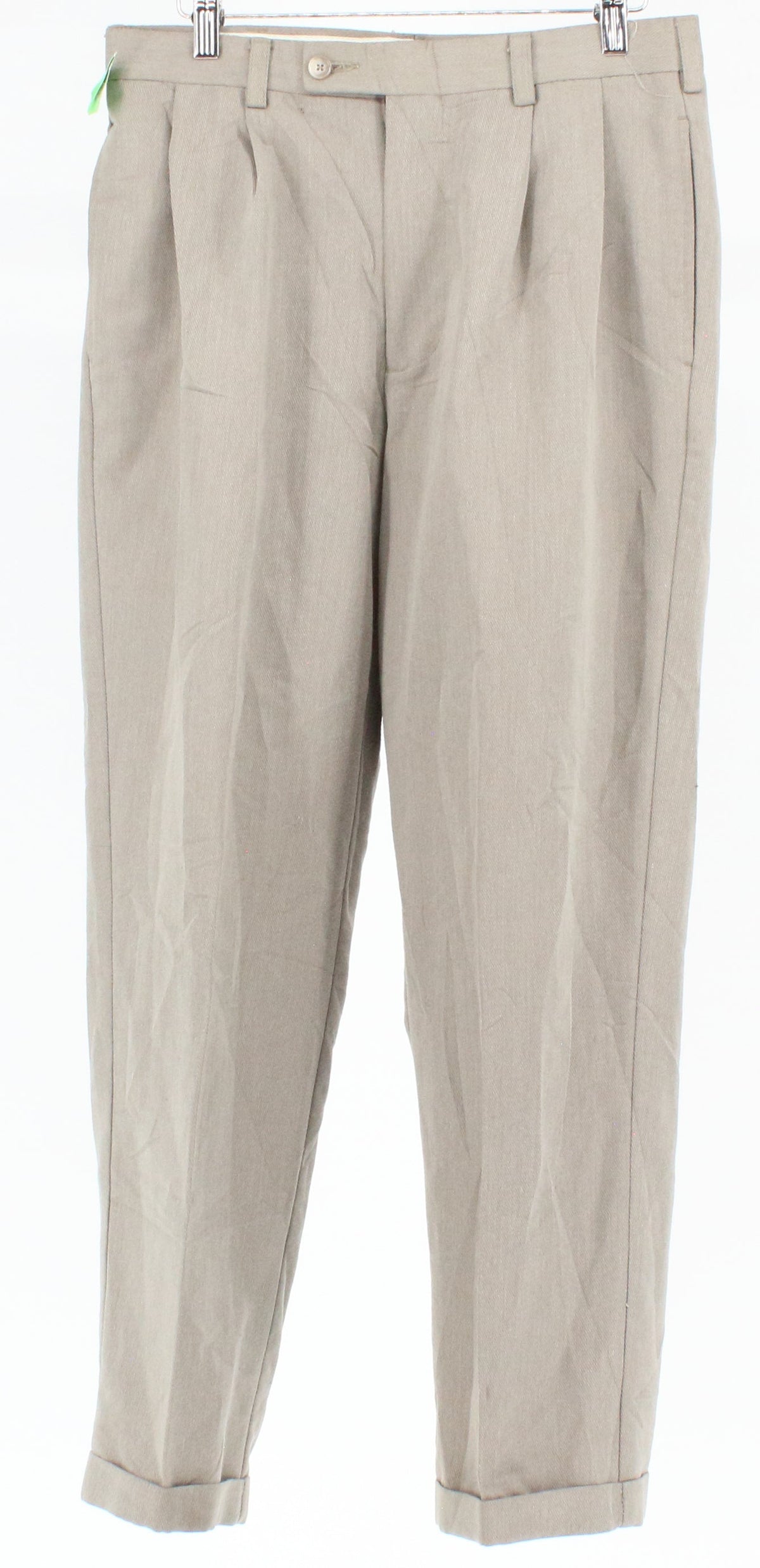 Arrow Light Beige Trouser Pants With folded Bottom Hem