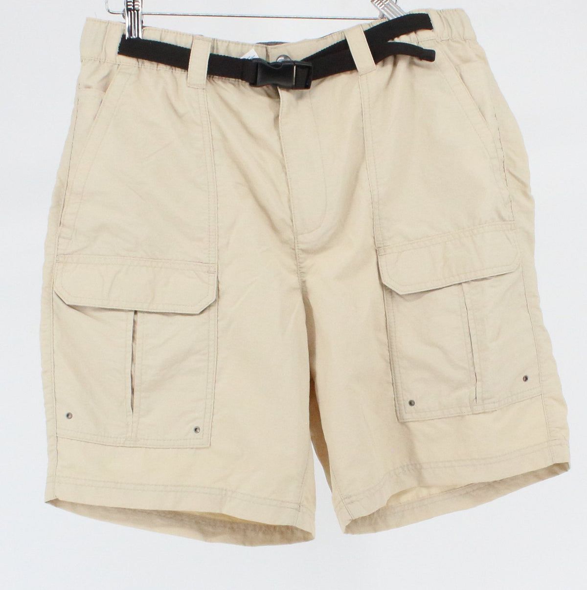 Croft & Barrow Beige Belted Cargo Shorts