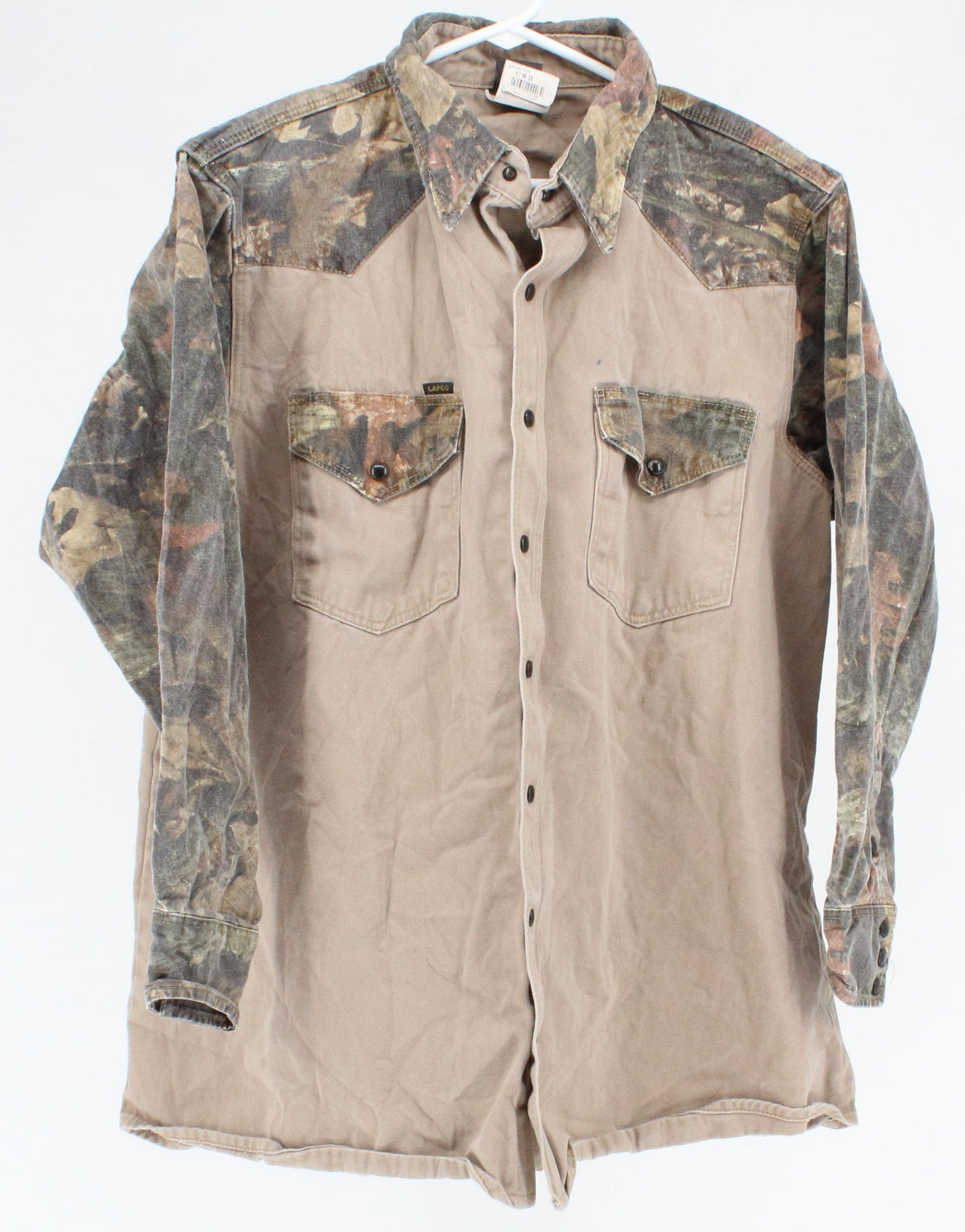 Lapco Brown Real Tree Camo Printed Shoulders & Sleeves Shirt