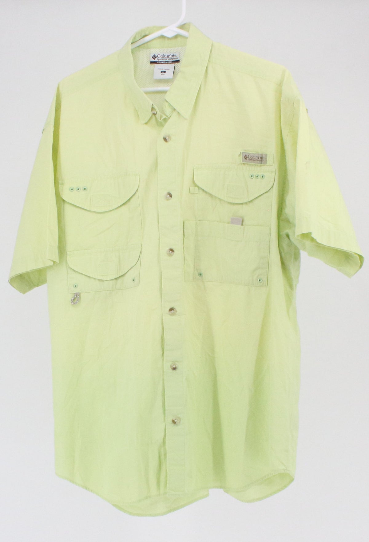 Columbia Sportswear Company Green Cargo Half Sleeve Shirt